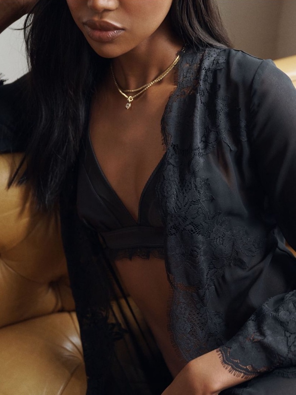 HOMBODII HELENA LACE ROBE